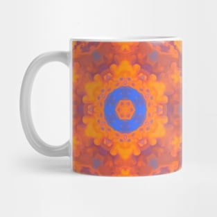 Psychedelic Hippie Orange Purple and Red Mug